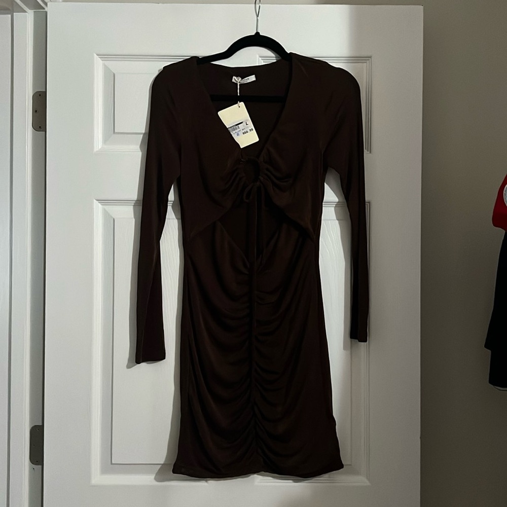 Brown Mini Dress